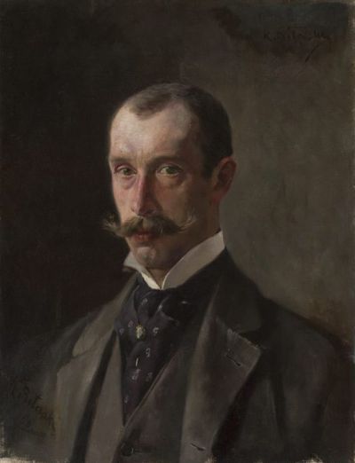 Portret Wojciecha Pułaskiego, brata artysty, 1896, olej na płótnie, 41 x 31 cm, Muzeum Narodowe w Warszawie, nr inw. MP 4008 MNW