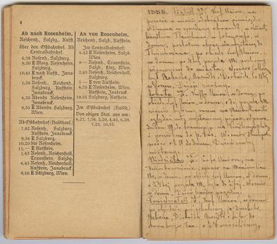 Tagesaufzeichnungen - Tagesaufzeichnungen aus dem Notizbuch von Roman Kochanowski, 14 x 8,3 cm