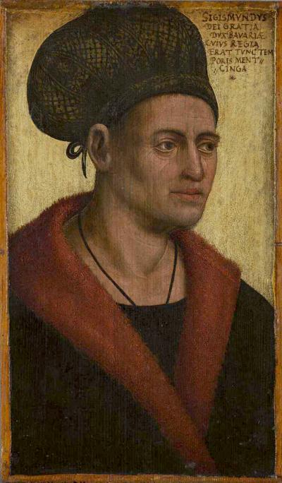 Zdj. nr 1: Zygmunt – książę Bawarii-Monachium, ok. 1480 r. - Jan Polak (lub jego warsztat), Zygmunt – książę Bawarii-Monachium, ok. 1480 r.