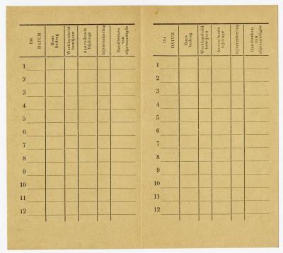 Dokument Nr. 107/2 - Niederländische Krankenkassenkarte ausgestellt für Topolnicki am 18.6.1946. 