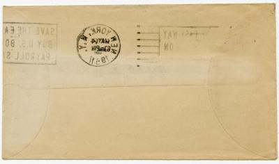 Dokument Nr. 124/2 - Briefumschlag an A. Topolnickis amerikanische Adresse. 