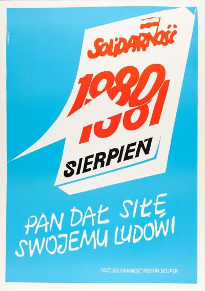 Jan Michał Fabich, Solidarność poster  - Jan Michał Fabich, Solidarność poster from the Słupsk region, 1981 