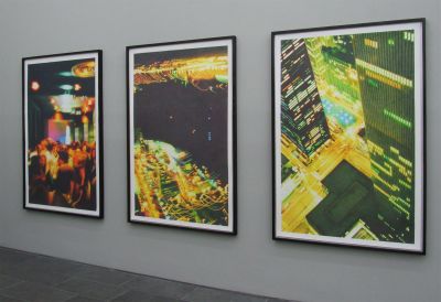 Abb. 14: Ausstellungsansicht - Von links: Windows on the World 9, 2010; Windows on the World 4, 2008; Windows on the World 5, 2008; Museum Wiesbaden, 2021