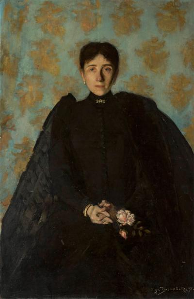 Zdj. nr 14: Portret kobiety, 1891 - Portret kobiety, 1891, olej na płótnie, 122 x 80 cm