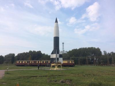 18. Replica of the V2 rocke - Replica of the V2 rocket in Peenemünde. The original is located at the Fort Bliss base in Texas, where the engineer, Wernher von Braun, was employed.