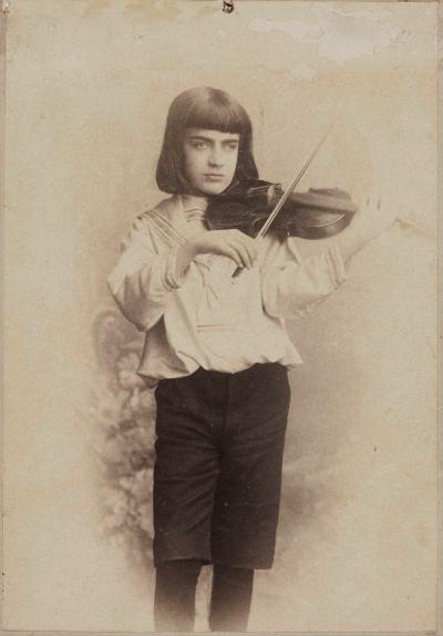 Zdj. nr 2: Jako nastolatek, ok. 1895 r. - Bronisław Huberman w młodych latach, ok. 1895 r. 