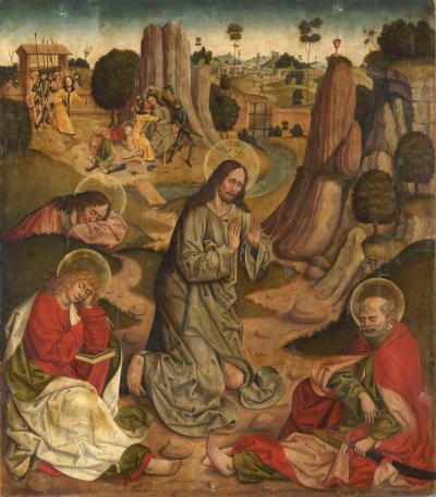 Zdj. nr 2: Chrystus na Górze Oliwnej, 1483-1489 r. - Ołtarz w Weihenstephan: Chrystus na Górze Oliwnej, 1483-1489 r.