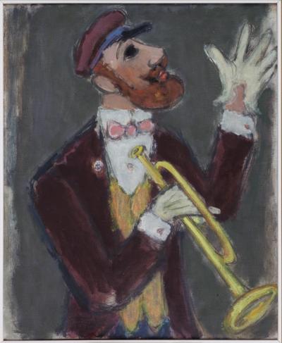 Abb. 20: Trompeter, 1946 - Der Trompeter, 1946, Öl auf Leinwand 