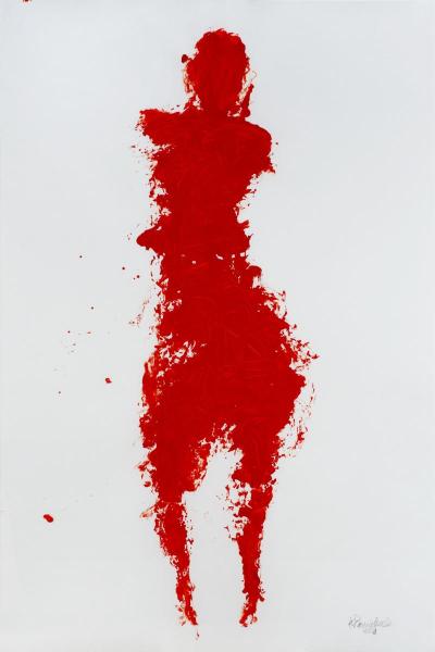 Bez tytułu, 2008 -  Karol Broniatowski, Bez tytułu, 2008, gwasz, 170 x 140 cm