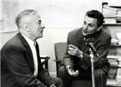 Witold Gombrowicz - Witold Gombrowicz's gives the Polish journalist Tadeusz Nowakowski an interview for Radio Volna Europe / Radio Free Europe, Berlin, 22.9.1963 