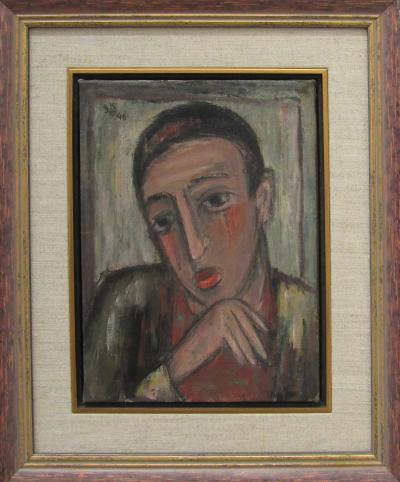 Abb. 21: Porträt Robert Giraud, 1946 - Porträt Robert Giraud, 1946, Öl auf Leinwand 