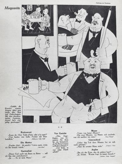 Abb. 25: Morgenröte, 1927 - Morgenröte. In: Ulk. Wochenschrift des Berliner Tageblatts, 56. Jahrgang, Nr. 17, 29.4.1927, Seite 126
