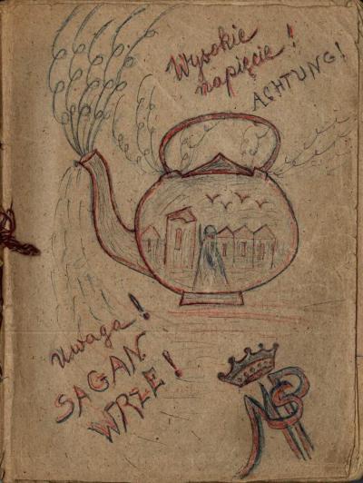 „Szopka Sagańska” - „Uwaga! Sagan wrze…” (str. tyt.), szopka noworoczna wystawiona przez jeńców polskich w stalagach w Sagan (1939) i Görlitz (1940).