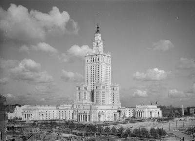 Pałac Kultury i Nauki w warszawie, 1955 r. - Pałac Kultury i Nauki w warszawie, 1955 r.