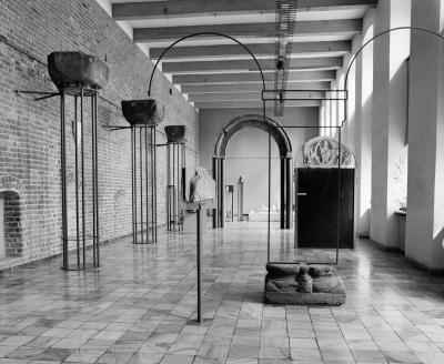 Exhibition room in the Museum of Architecture in Wrocław, 1969 - Exhibition room in the Museum of Architecture in Wrocław, 1969.