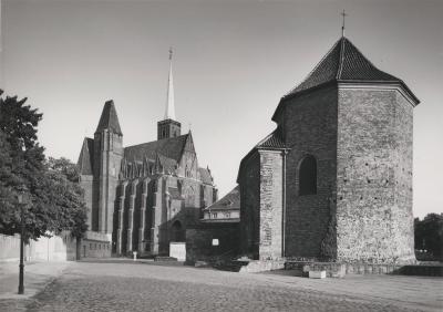 St. Martin's Church and Collegiate Church of the Holy Cross and St. Bartholomew in Wrocław, 1986 - St. Martin's Church and Collegiate Church of the Holy Cross and St. Bartholomew in Wrocław, 1986.
