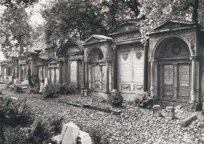 Nagrobki na Starym Cmentarzu Żydowskim we Wrocławiu, 1986 r. - Nagrobki na Starym Cmentarzu Żydowskim we Wrocławiu, 1986 r.