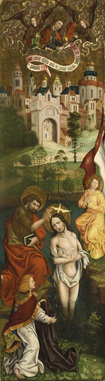 Zdj. nr 34: Chrzest Jezusa, ok. 1500 r. - Chrzest Jezusa, skrzydło ołtarzowe, ok. 1500 r. (lub między 1480 a 1485 r.)