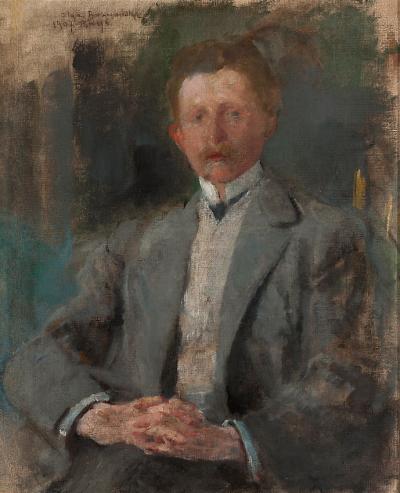 Zdj. nr 37: Portret Ludwika Pugeta, 1907 - Portret Ludwika Pugeta, 1907, olej na płótnie, 47 x 38 cm