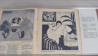 Abb. 4: Der sportliche Hausfreund, 1927 - Sammelband der Zeitschrift Ulk mit der Karikatur von Kirszenbaum 