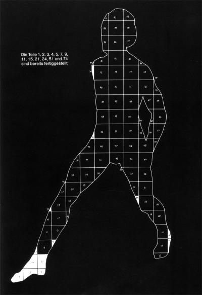 Zdj. nr 4: Big Man, 1976 - rysunek projektowy