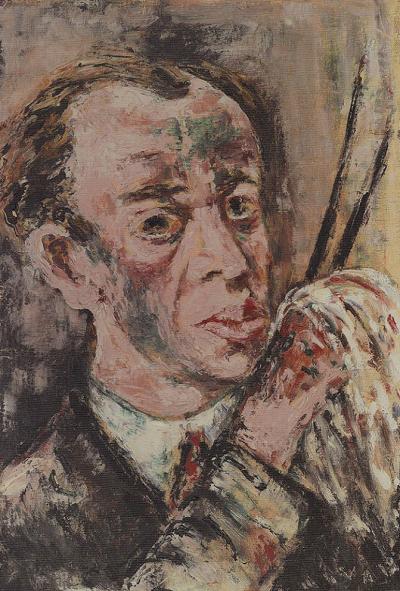 Fig. 50: Self-portrait, 1946 - Self-portrait, 1946. Oil on canvas, 78 x 60 cm, Frans Hals Museum, Haarlem