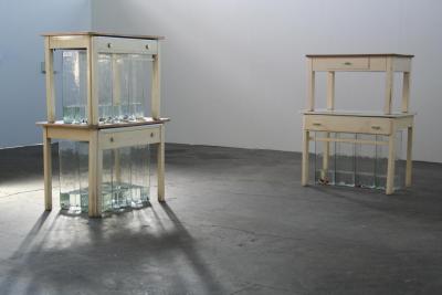 Abb. 7a: Sediment I und II, 1999-2000 - Sediment I und II, 1999-2000 (Ausstellung Roland Schefferski. Empty Images, Centrum Sztuki Współczesnej Łaźnia, Danzig 2007)