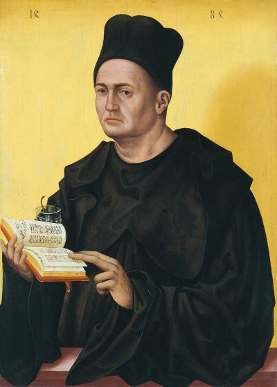 Zdj. nr 8: Portret benedyktyńskiego mnicha, 1484 r. - Portret benedyktyńskiego mnicha, 1484 r.