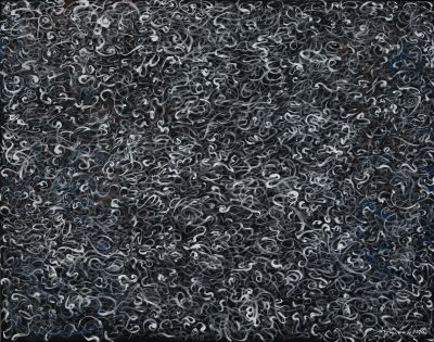 Robaki (worms), 2014 - Oil on canvas, 160 x 200 cm, in possession of the artist