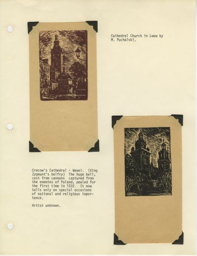Seite "9/1" (ohne Paginierung in der Mappe) - Franciszek Herzog, „Religion: The Bulwark of POW´s. Religious Artwork in Woldenberg; the polish POW´s Camp in Germany 1940–1945” 