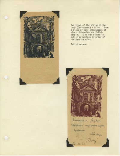 Seite "9/2" (ohne Paginierung in der Mappe) - Franciszek Herzog, „Religion: The Bulwark of POW´s. Religious Artwork in Woldenberg; the polish POW´s Camp in Germany 1940–1945” 