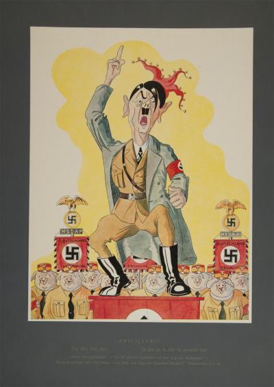 Zdj. nr 9/9: Zwyciężymy! - z cyklu „Hitleriada furiosa“ z 1946 r.
