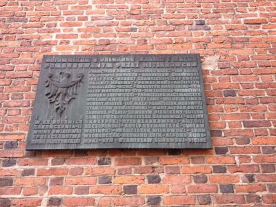 Gedenktafel für die polnischer Kämpfer gegen den Nationalsozialismus aus Ermland-Masuren - Burg Allenstein/Olsztyn 
