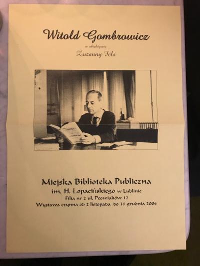 Buch: Witold Gombrowicz w obiekywie Zuzanny Fels - Buch: "Witold Gombrowicz w obiekywie Zuzanny Fels" (Witold Gombrowicz im Sucher von Susanna Fels) 