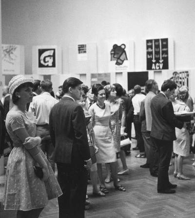 Zdj. nr 27: Pierwsze Międzynarodowe Biennale Plakatu w Warszawie, 1966  - Pierwsze Międzynarodowe Biennale Plakatu w Warszawie w 1966 r. 