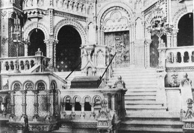 New Synagogue of Breslau (interior) - ca. 1895 