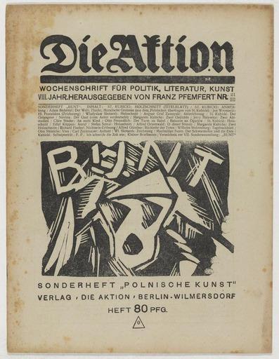 Abb. 4: Die Aktion, Vol. 8, Nr. 21/22, Juni 1, 1918 - Die Aktion, Vol. 8, Nr. 21/22, Juni 1, 1918 
