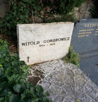 Grób  - Grób Witolda Gombrowicza w Vence 