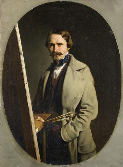 Selbstporträt, um 1870 - Selbstporträt, um 1870. Öl auf Leinwand, 115 x 85,5 cm 