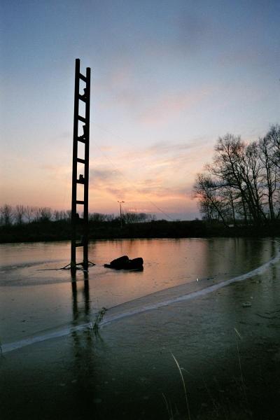 ill. 21: Józef Szajna, 2003 - Sculpture “Jacob’s ladder” (Drabina do nieba). The Centre for Polish Sculpture in Orońsk.