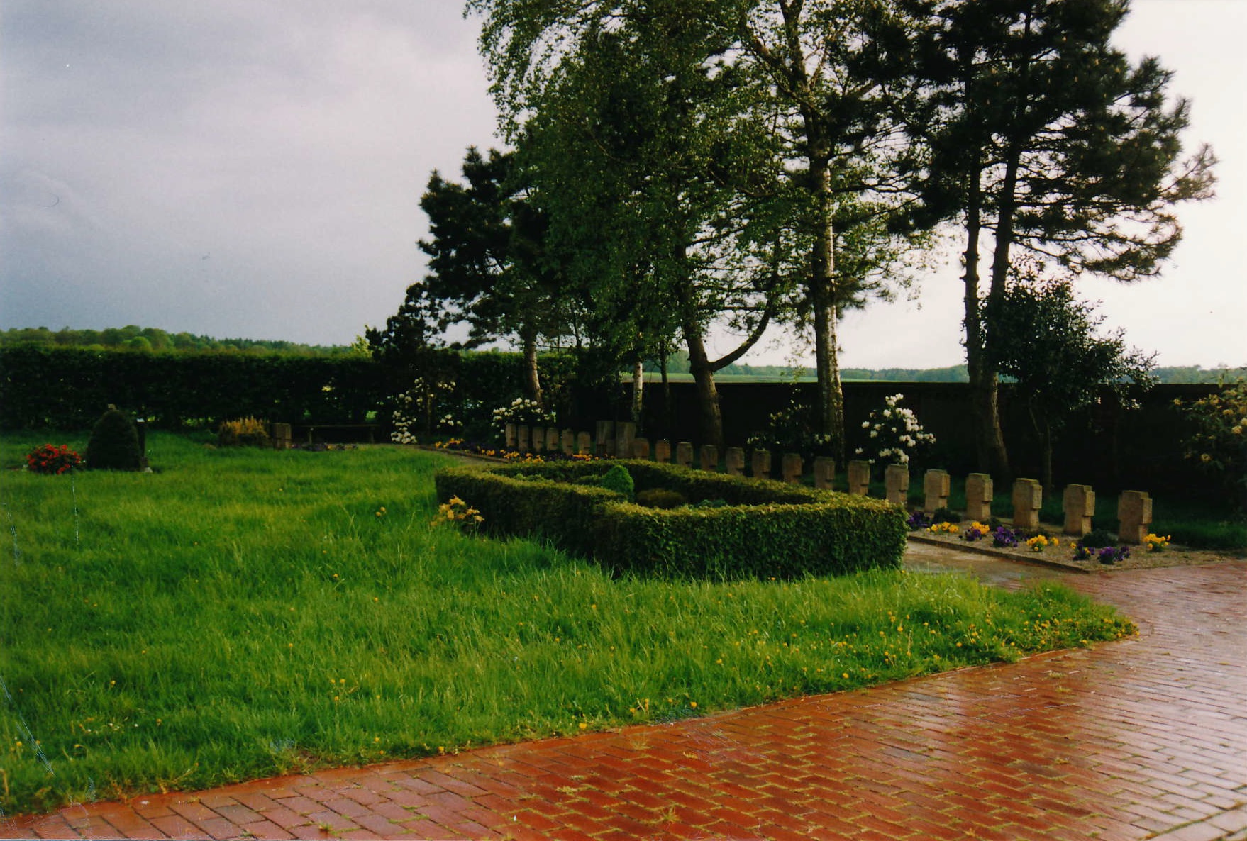 Buriel ground of soldiers that died during World War II