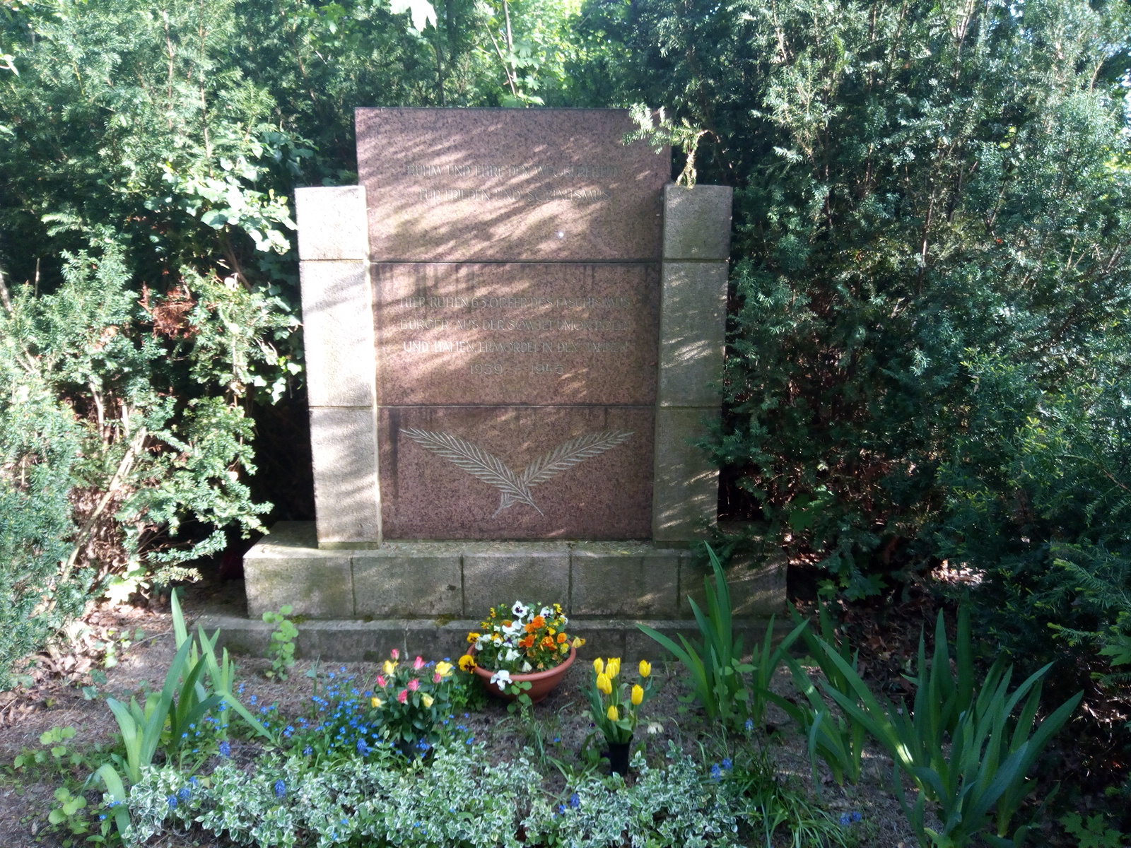 Memorial stone for the victims of forced labour in Meißen