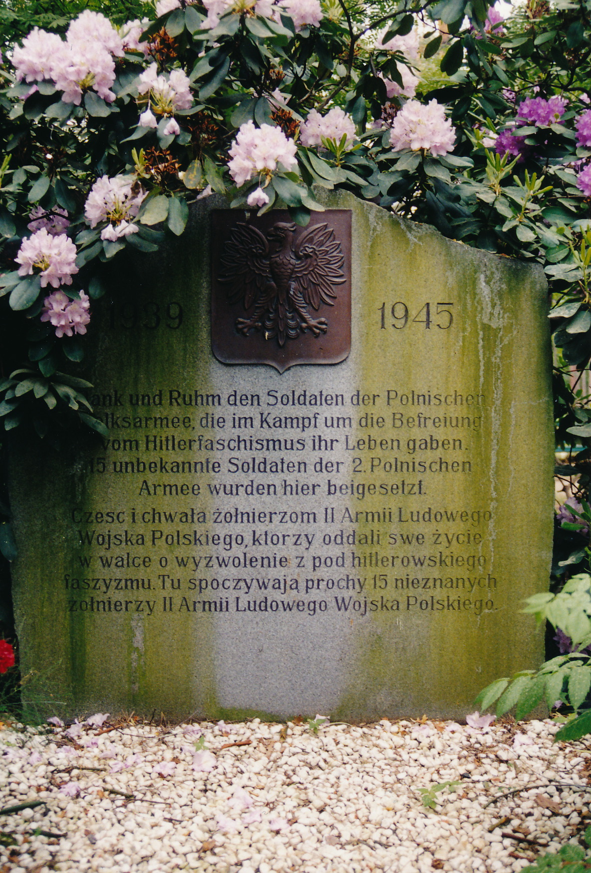 Grabstein der polnischen Soldaten