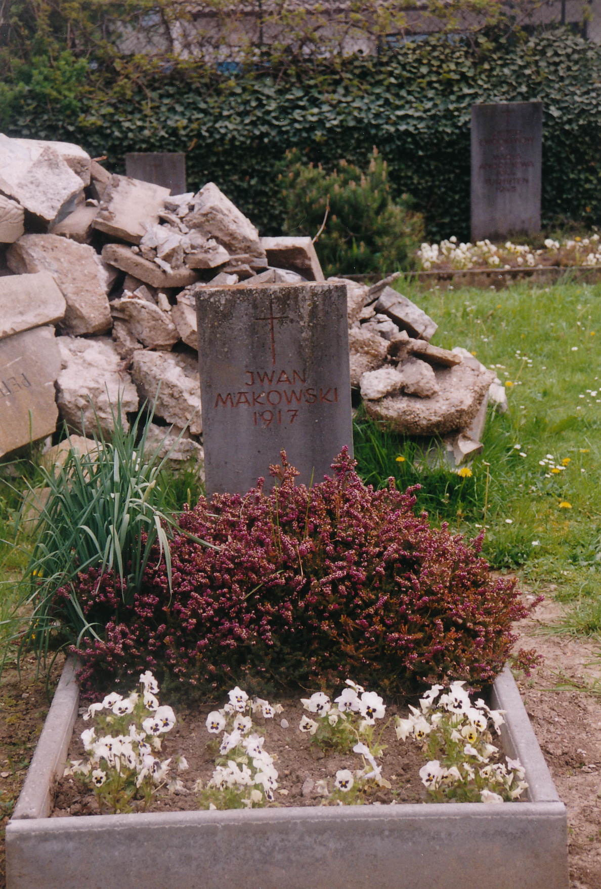 Grab des polnischen Kriegsgefangenen aus dem Ersten Weltkrieg