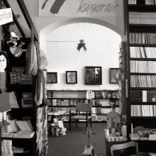The inside of the Polish bookshop in the 1980s.