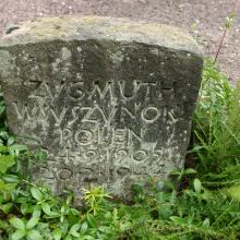 Tombstone of the polish forced labourer