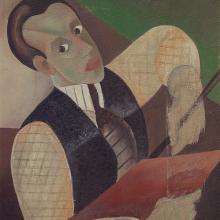 Selbstporträt, um 1925. Öl auf Leinwand, 55 x 37,5 cm