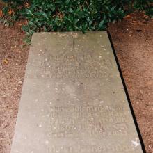 Memorial slab of the female participant of the Warsaw Uprising