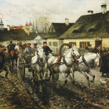 Horse Market/Targ koński, 1886
