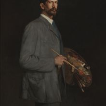 Selbstporträt mit Palette/Portret własny z paletą, 1893. Öl auf Leinwand, 161 x 111 cm, Nationalmuseum Warschau/Muzeum Narodowe w Warszawie